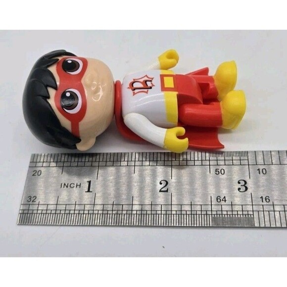 Ryans World Red Titan Hero Action Figure Mega Mystery Toy 3" Tall Bonkers Toy Co - Picture 7 of 7